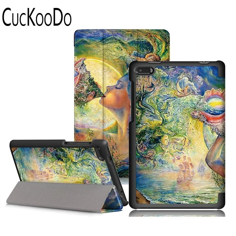 CucKooDo для Lenovo Tab 7 Essential Премиум складной магнитный умный чехол из искусственной