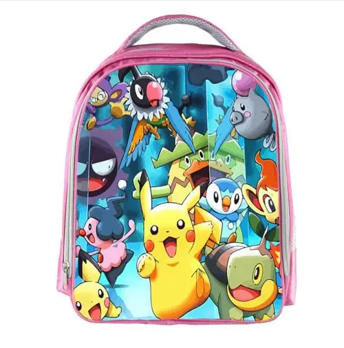Anime pokemon children School Bags Cartoon Pikachu Arceus Mew Charizard Kindergarten Backpack Girls Boys Schoolbag Kid Book Bag | Багаж и
