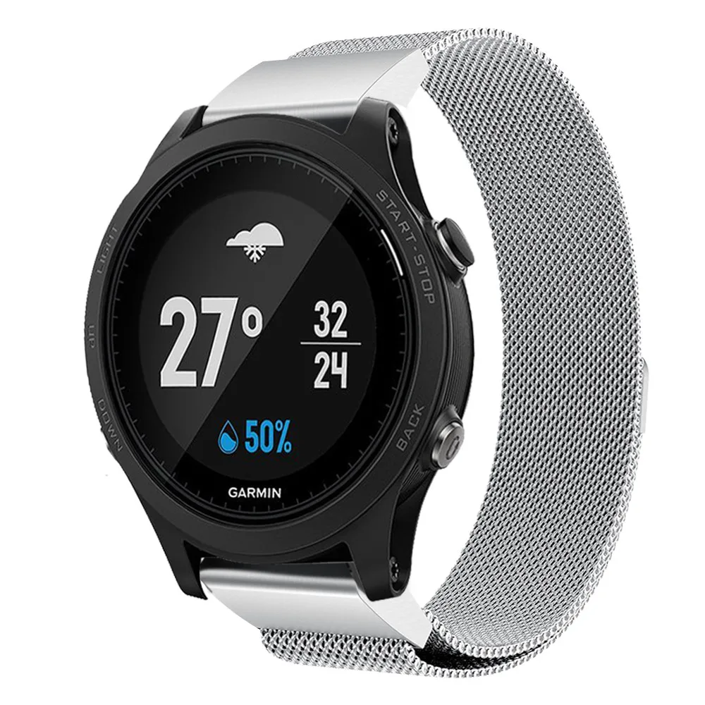 Миланский ремешок-петля для Garmin Fenix 5S 5S Plus gps Смарт-часы металлический браслет из нержавеющей стали 20 мм с быстрым выпуском
