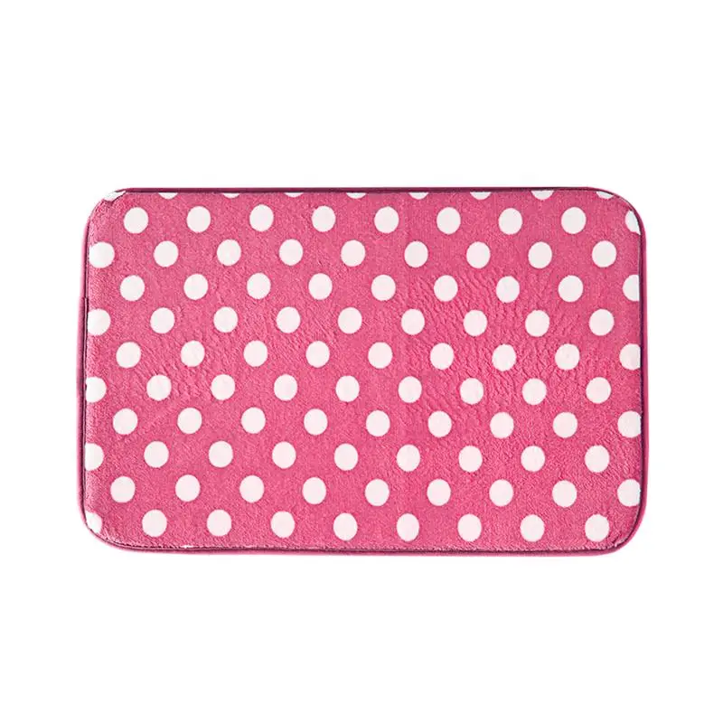 02 Bathroom Shower Safety Mat Non Slip Bath Mat Slow Rising Kitchen Rug Pad Polka Dot Design Home Decor 40 x 60cm - Цвет: 02