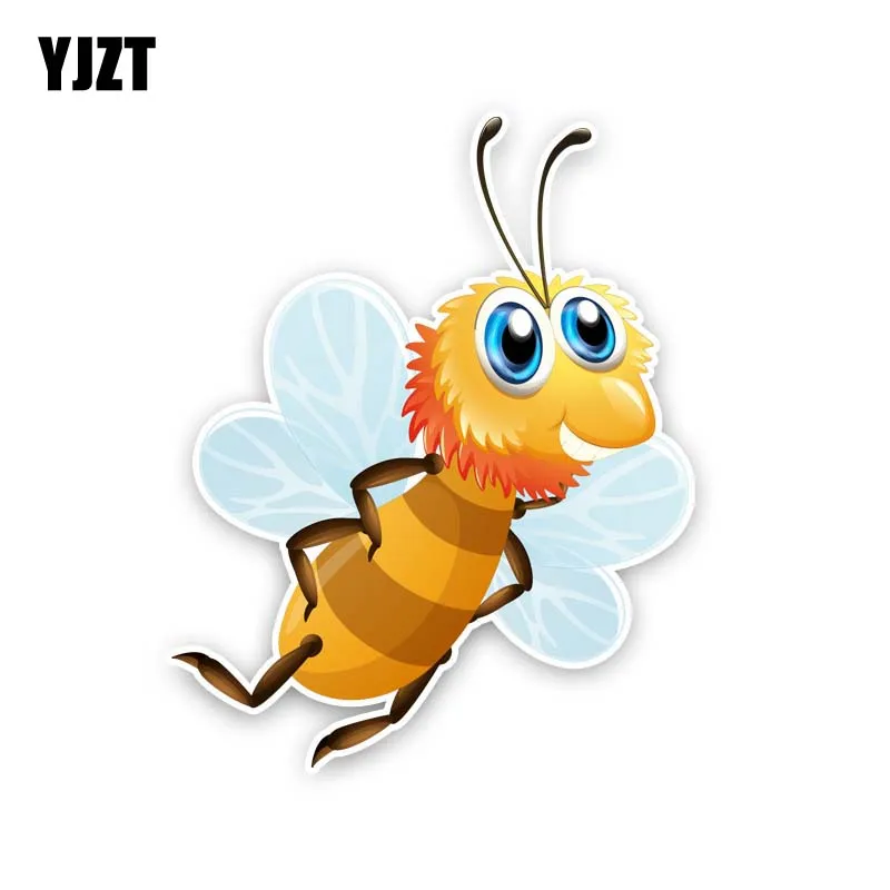 

YJZT 15.2CM*18.9CM A Joyful Bee PVC Decal Car Sticker 12-300670