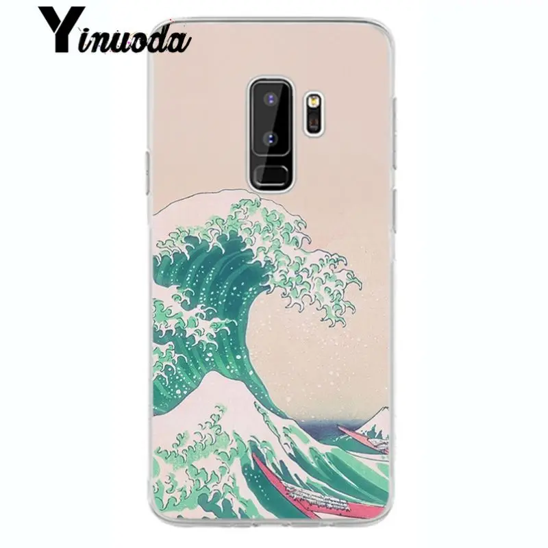 Yinuoda Wave Art японский зеленый Ил Новое поступление Прозрачный чехол для мобильного