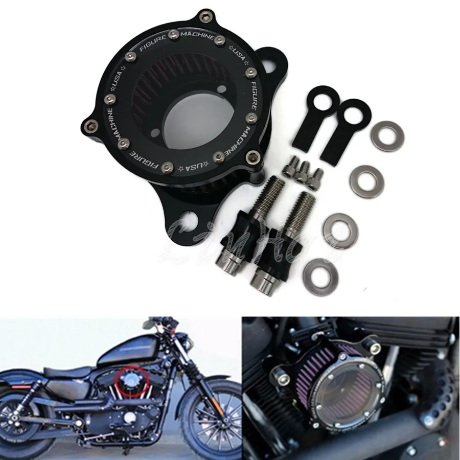 Фильтр воздухозаборника для мотоцикла ZORBYZ Harley Sportster XL 883 1200 2004 2015|filter carbon|motorcycle