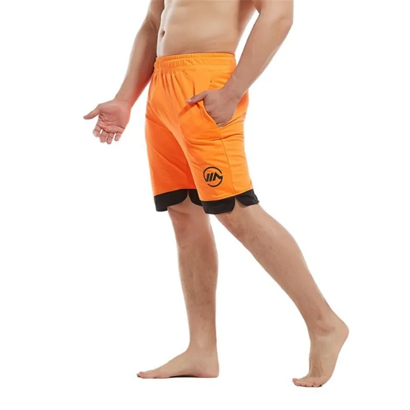 Красочные летние мужские спортивные шорты для фитнеса бодибилдинга новинка