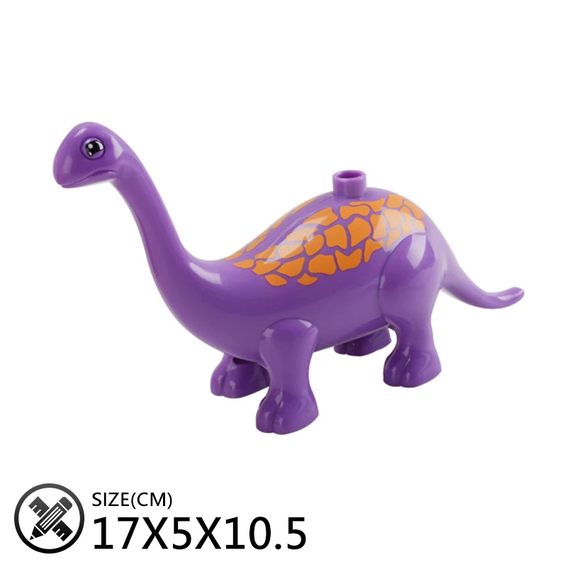 

Cute Animal Big Building Blocks Jurassic Dinosaur Model Accessory Toy For Children Compatible Big Size Block Bricks Boy Gift