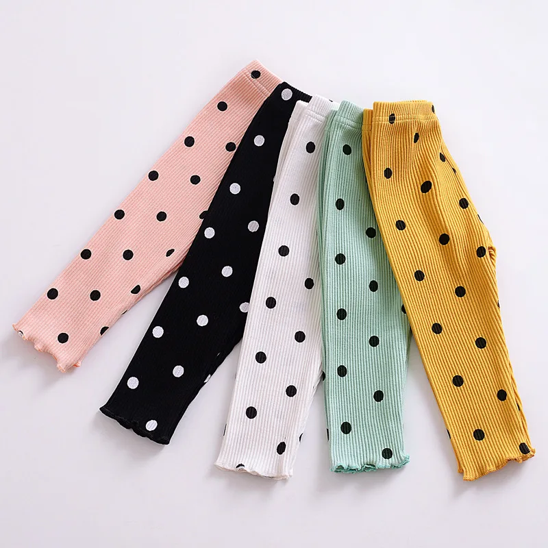 JOYINPARTY 2018 Lovely Kids Baby Girls Clothes Legging Polka Dot Infant Girl Child Long Pants Casual Trousers | Мать и ребенок