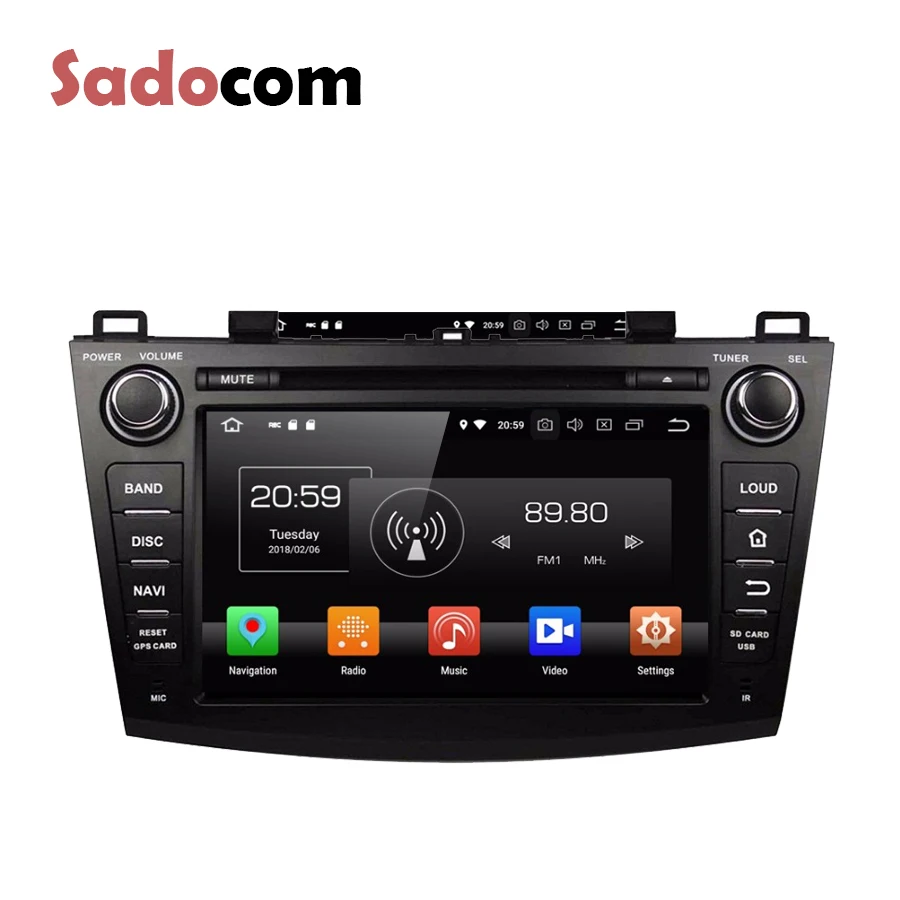 Ips Android 8 0 для Mazda 3 2009 2012 4 GB + 64 Core Автомобильный мультимедийный dvd плеер gps ГЛОНАСС