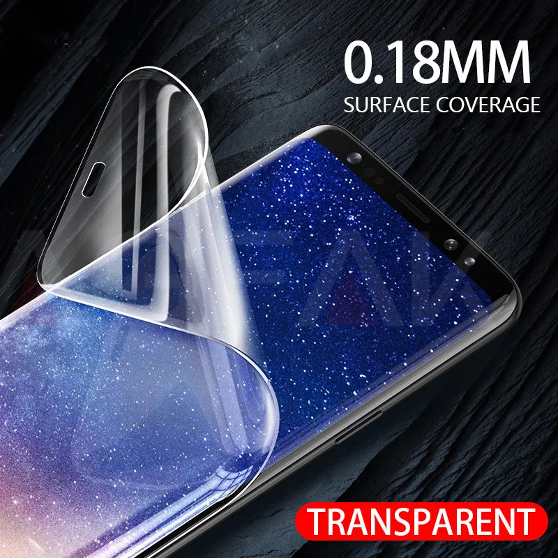 Защитная пленка NAGFAK для samsung Galaxy S9 S9Plus S8 S8Plus Note 8 S7 Edge не стекло 0 18 мм 3D мягкая