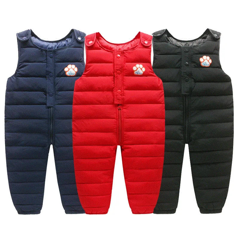 Детская зимняя одежда брюки для детей ясельного возраста комбинезоны