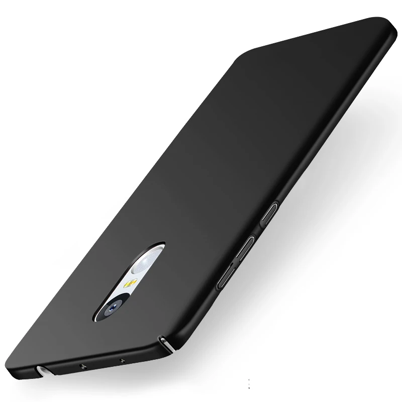 Черный Жесткий ПК Frvsimem для Xiaomi Mi5 5S Plus A1 Mi6 Plus Redmi 3 3s 4 4A 5A Pro Global Note 3 4X Prime полный чехол Пластиковые чехлы для телефонов - Цвет: Черный