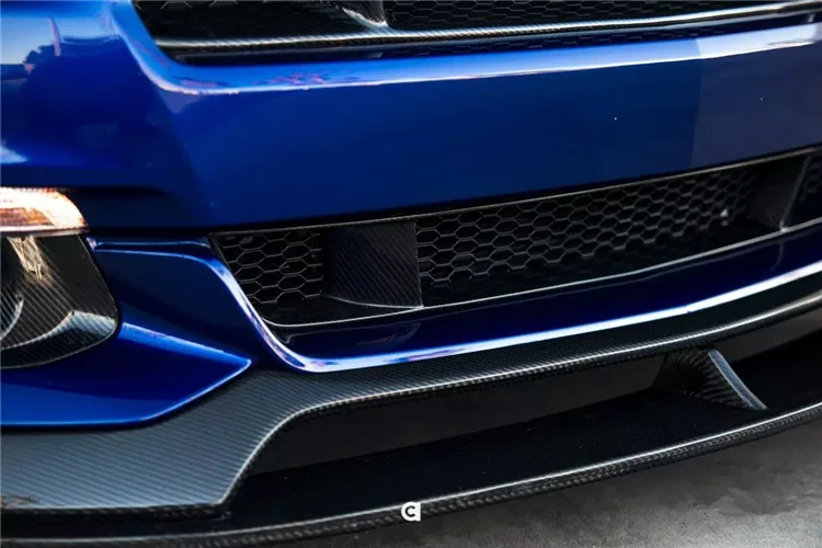 Carbon Fiber Car Front Bumper Honey Mesh Grille Honeycomb Grills For Ford Mustang Car Styling