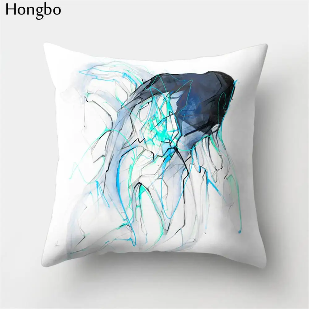 11 Hongbo 1 шт., чехол для подушки с рисунком оленя, акулы, медведя, осьминога, черепа, декоративный чехол для подушки, чехол для подушки для дома, дивана, автомобиля, офиса - Цвет: 11