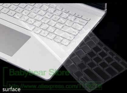 Чехол для ноутбука из прозрачного ТПУ Microsoft Surface 1 2 3 Pro 4 5 Защита клавиатуры