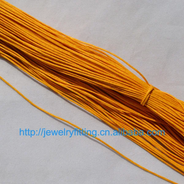yellow gold DIY ювелирные изделия проволока ручной работы аксессуары 10 м вощеный хлопок Бисероплетение веревка 1 мм браслет и ожерелье найти 27 цветов - Цвет: yellow gold
