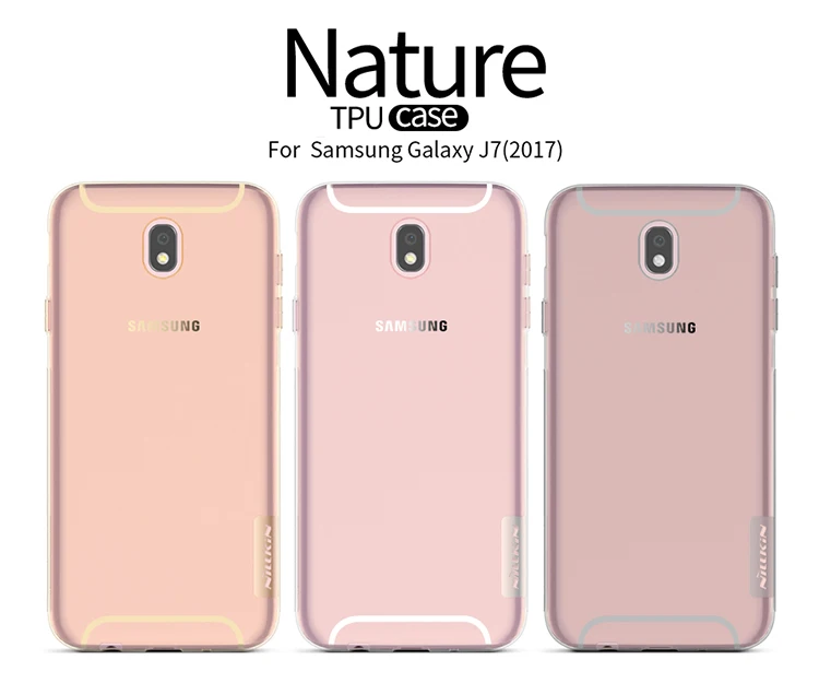 Для Samsung Galaxy J7 2017 Case NILLKIN Супер тонкая натура прозрачный программный телефон Чехол