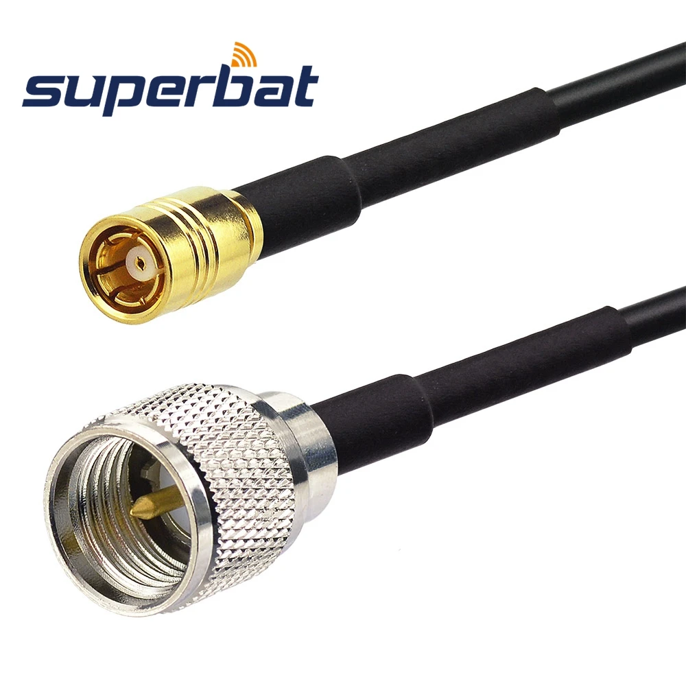 

Superbat Car Satellite Radio Antenna Cable RG174 SMB Female to Mini-UHF Male Connector for Sirius XM Satellite Pioneer Belkin