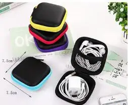 Portable multi-purpose Bluetooth color storage bag pressure headphone headset box mobile phone data cable purse | Электроника