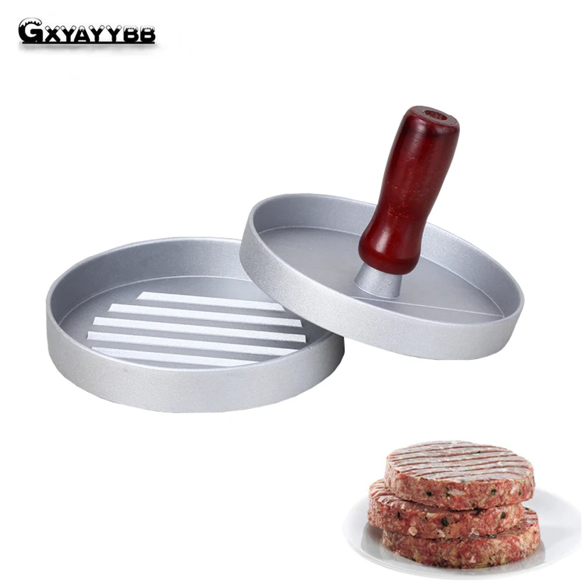 GXYAYYBB 1 компл. круглый Форма гамбургер Пресс Алюминий сплав 12 см мяса говядины
