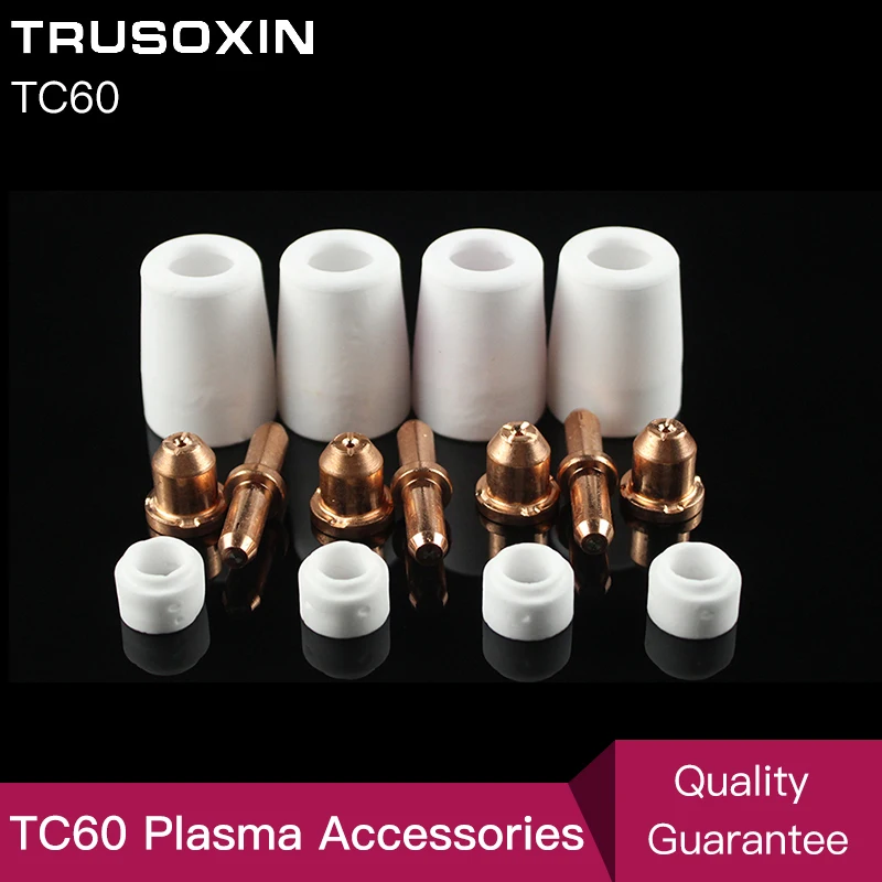 

Инверторный плазменный резак постоянного тока, 40 шт., аксессуары/расходные материалы 60A TC60, режущий пистолет/наконечники электроды горелки, ...