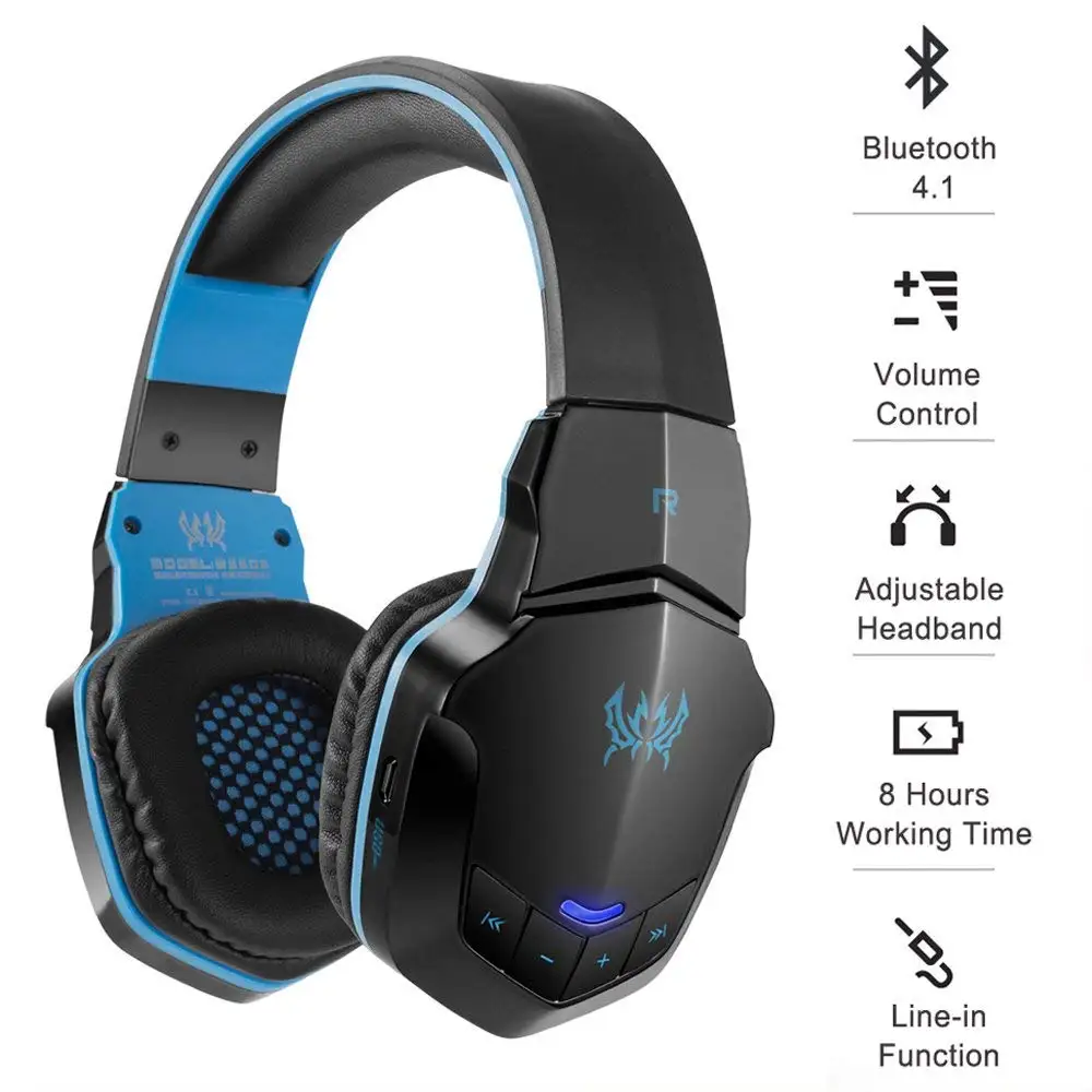 Игровая гарнитура KOTION EACH беспроводные наушники Bluetooth 4 1 стерео музыка с