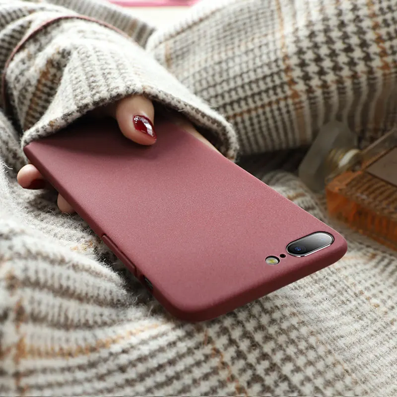Чехол Pintop для iphone 6 7 8 простой чехол телефона жесткие чехлы ПК тонкий матовый 6s plus X