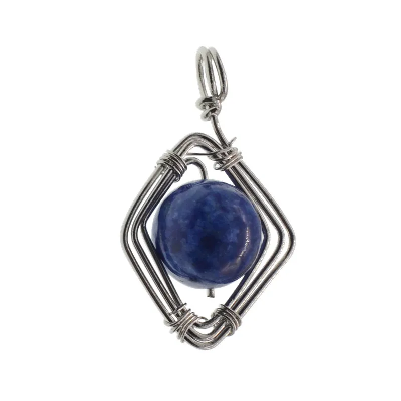 High Quality Wholesale 5pcs\lot Gem stone Pendant Stone Beads for Charms Necklace Bracelet DIY fashion Jewelry | Украшения и
