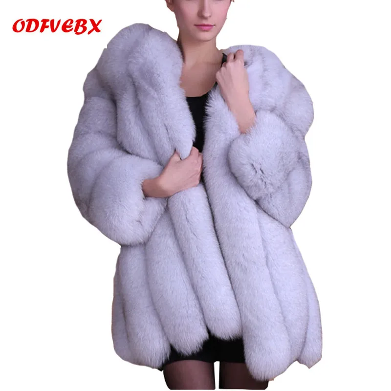 Новая куртка из лисьего меха, пальто для женщин среднего возраста, модные русские бренды, шуба из лисьего меха, зимняя женская одежда ODFVEBX AH264
