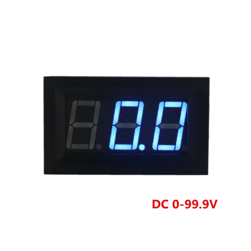 DC Вольтметр постоянного тока 0 99.9 В светодиодный цифровой Дисплей вольт