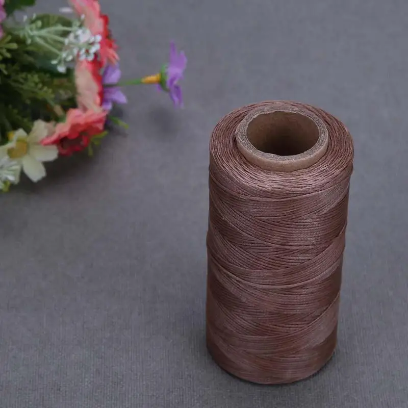 DIY 50/260 м 150D/16 плоская шьевая Вощеная линия, прочные нейлоновые кожаные швейные нитки для ремонта обуви, швейные инструменты