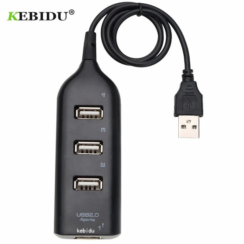 Высокоскоростной 4 портовый USB адаптер kebidu мини 2 0 сплиттер для ноутбука ПК