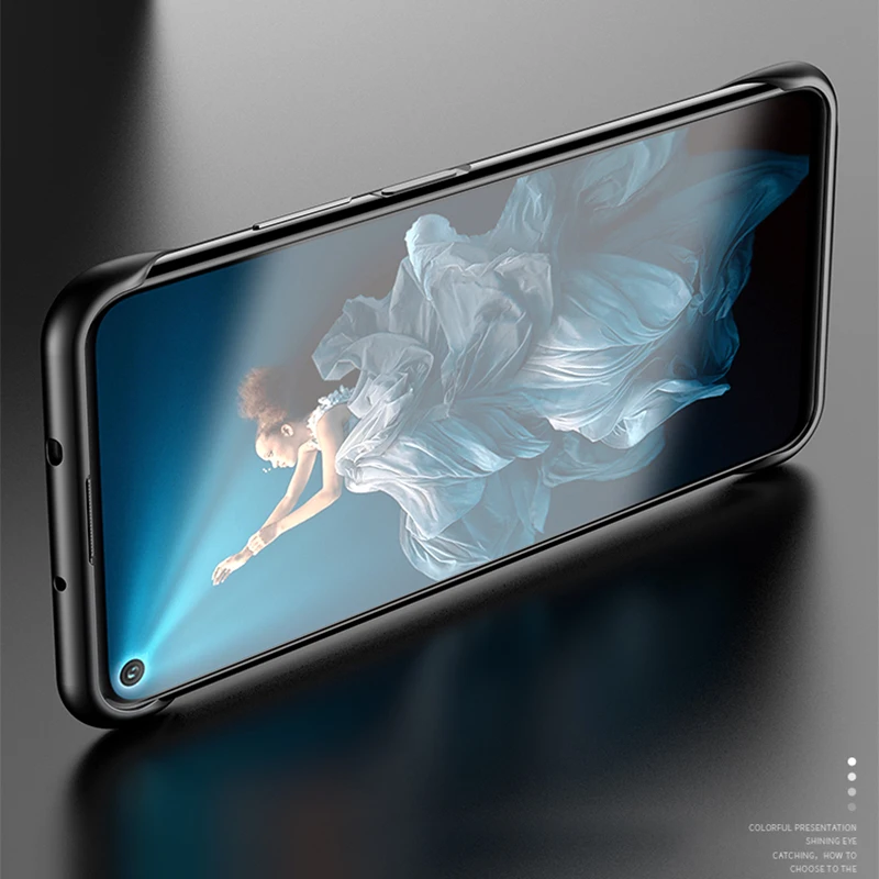 Бескаркасный чехол для huawei Honor 20 Pro Жесткий Чехол ПК матовый защитный телефона с