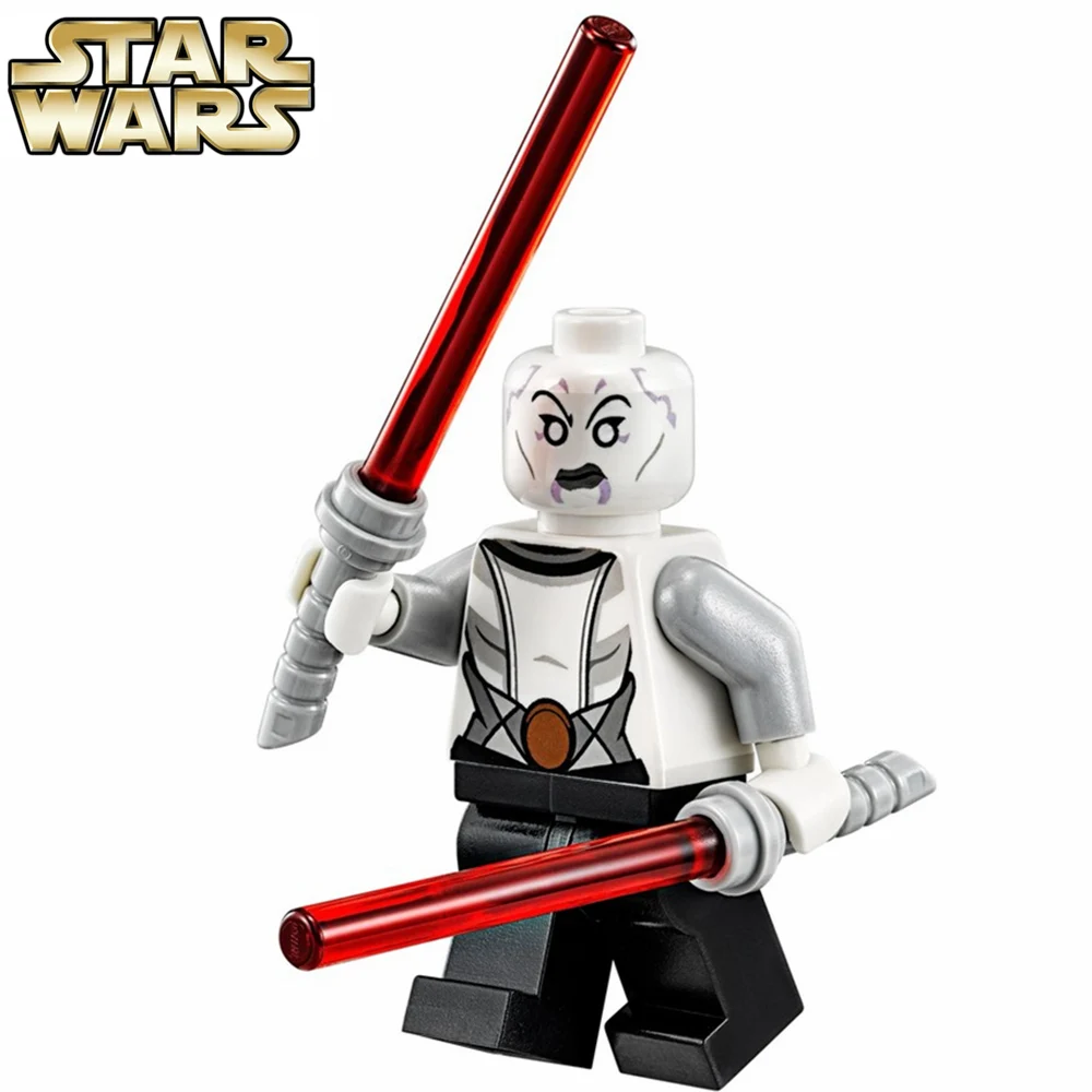 SingleSale STAR WAR sw615 Asajj Вентресс со световым мечом ROGUE ONE minifig собрать строительные
