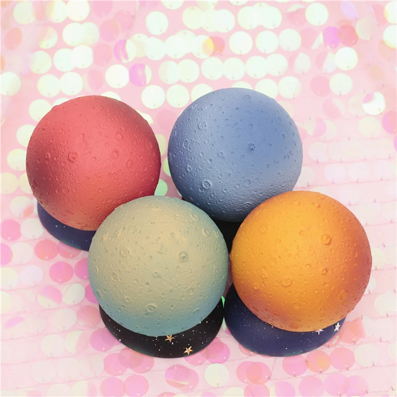 Теплая атмосфера планета настольная ночник спальня украшения светодио дный дома