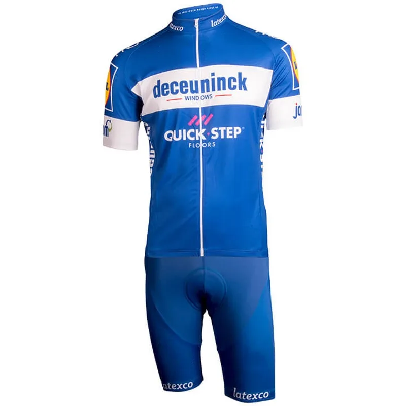 quick step pro team AG2R aero велокостюм цельный короткий рукав летний Боди Одежда для велосипеда MTB Ropa Ciclismo speedsuit - Цвет: quick step