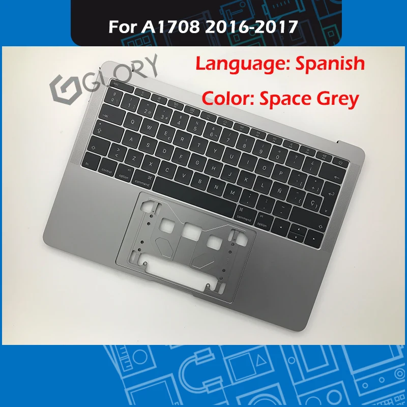 Ноутбук 2016 2017 A1708 верхний корпус с испанской клавиатурой для MacBook Pro Retina 13 дюймов