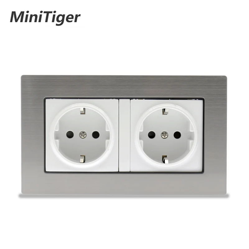 Высококачественная двойная розетка Minitiger 146*86 мм европейского стандарта