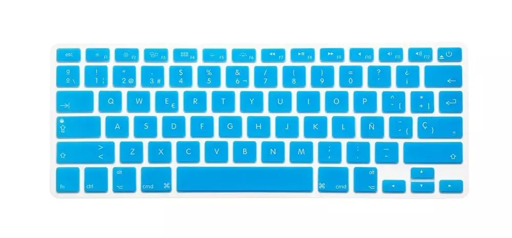 Мягкий силиконовый испанский нам клавиша Enter чехол для ноутбука Macbook Air Pro retina 13 15 17 протектор для Mac book клавиатура Испания свяжитесь с нами
