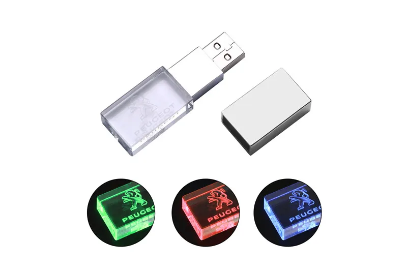 JASTER peugeot crystal+ металлический USB флеш-накопитель 4 ГБ 8 ГБ 16 ГБ 32 ГБ 64 ГБ 128 Гб Внешняя карта памяти u диск