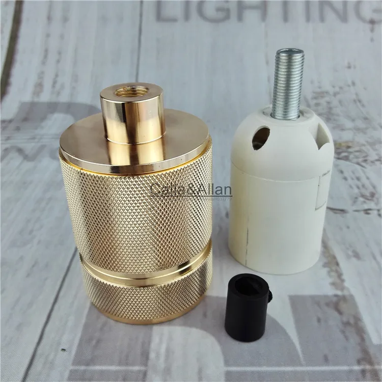 Бесплатная доставка золотой подвесной светильник сделай сам с проводом E27 и