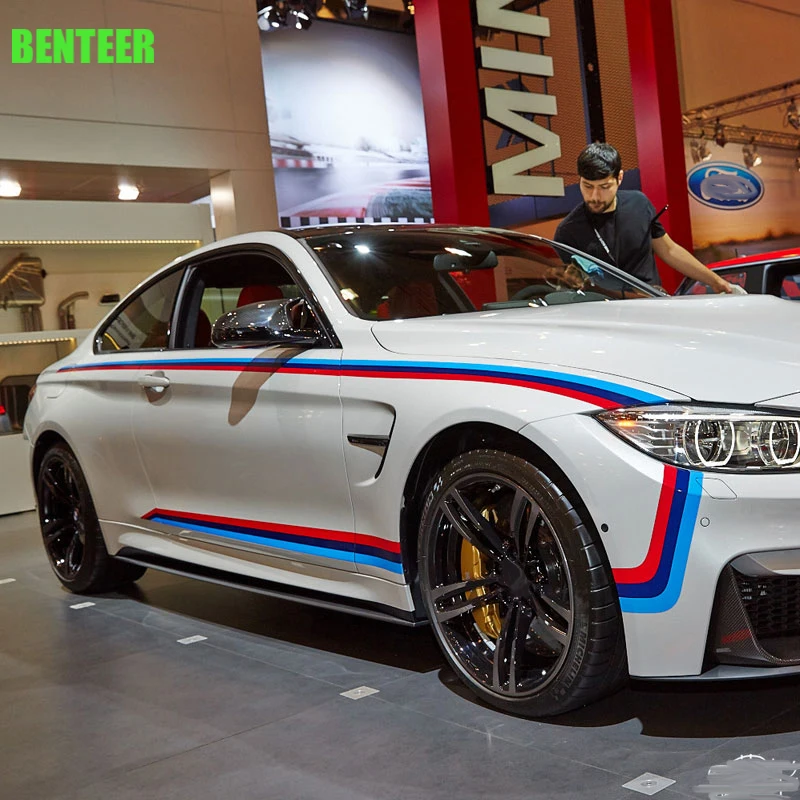 

2pcs M Performance car body decoration sticker for bmw E36 E39 E46 E53 E60 E61 E64 E70 E71 E85 E87 E90 E83 F10 F20 F21 F30 F35