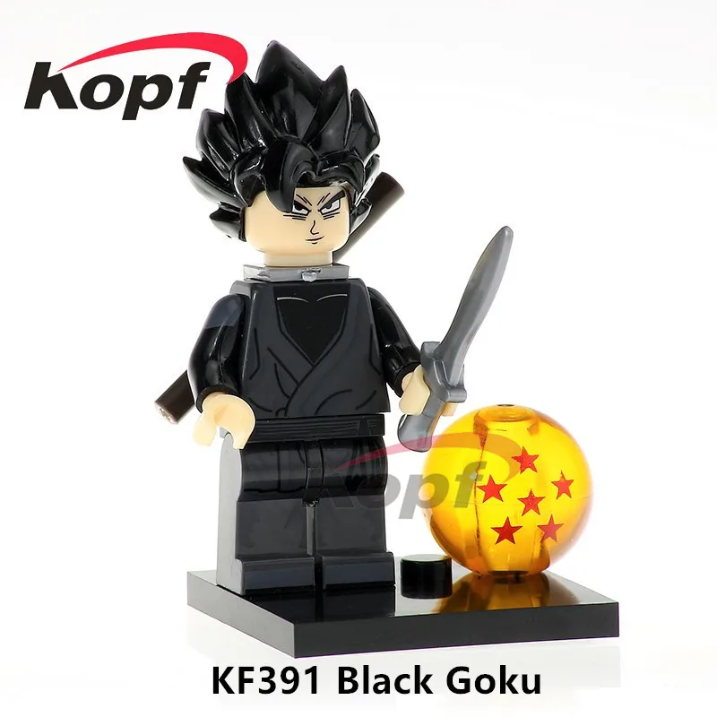 Одиночная строительных блоков Dragon Ball Z Super Heroes г-н сатана фрайза Гоку SSJ3 фигурки детей для Подарочные модельные игрушки KF8023 - Цвет: KF391 Without Box