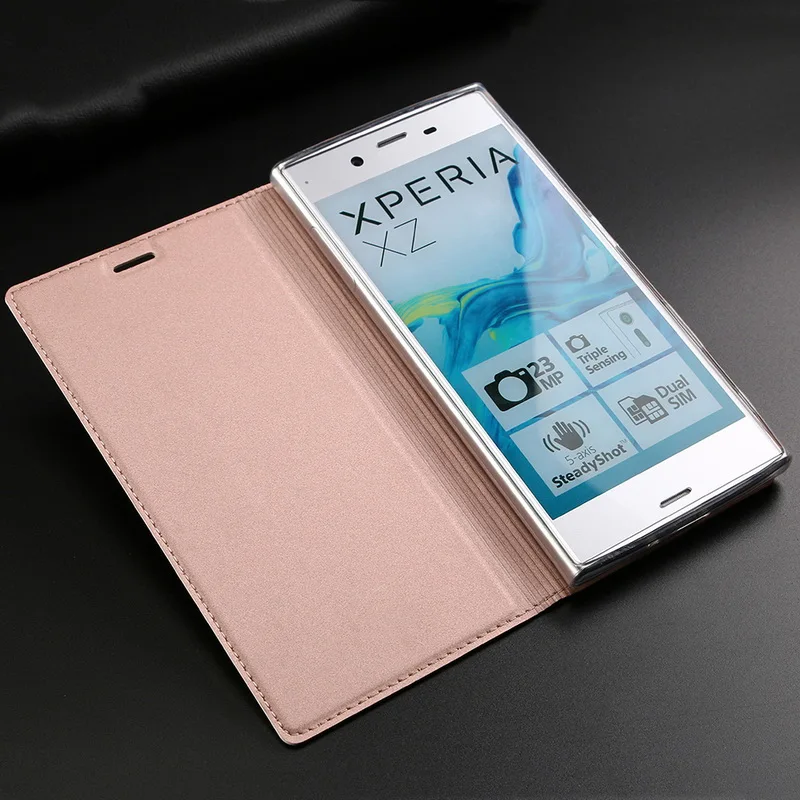 Роскошные Магнитные Флип-Чехлы с напряжением для sony XZ XZS Z5 Mini L1, чехлы с полным покрытием для Xperia XA1 Plus XZ1 Premium XZ X Compact XP