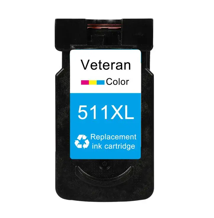 CL511 Ветеран 510 картридж для Canon PG 510 CL 511 PG510 CL511 чернильные картриджи для Canon Pixma MP250 IP2700 MP480 MP490 MP230 MP280 принтер - Цвет: CL511