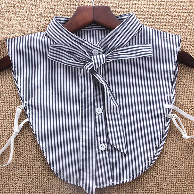 Модный женский галстук бабочка воротник в полоску|detachable collar|fashion bowtiewomen bowtie |