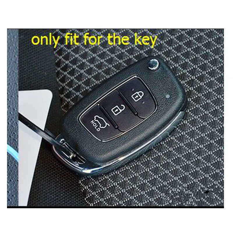 Чехол для автомобильного ключа ZAD силиконовый резиновый чехол с 3 кнопками Hyundai