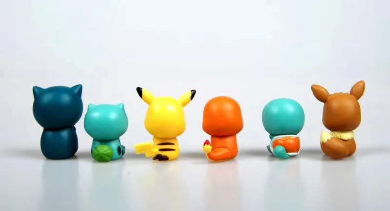 6 шт./компл. с рисунком Пикачу, Бульбазавр, Squirtle Charmander Иви pokemones экшн-фигурка аниме куклы Рисунок игрушки подарки для детей