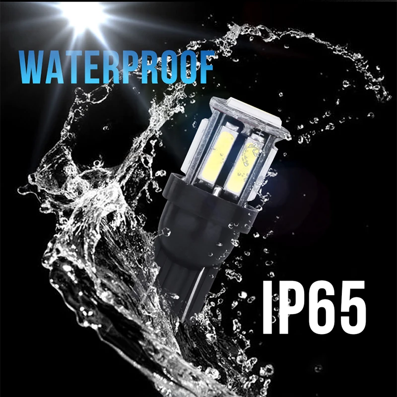 4 шт. W5W светодиодный автомобиль T10 194 168 10-7020 SMD для Авто Клин задние габаритные огни
