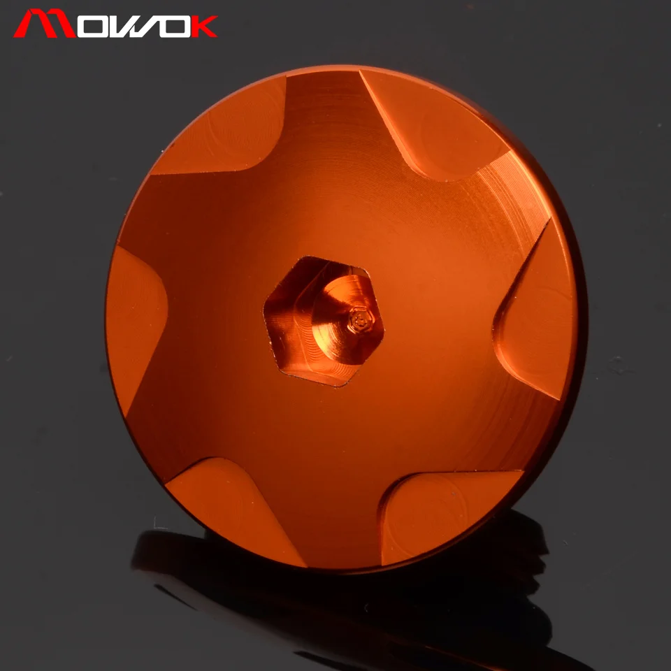 Мотоциклетная оранжевая алюминиевая крышка для гоночного двигателя с ЧПУ KTM DUKE 390