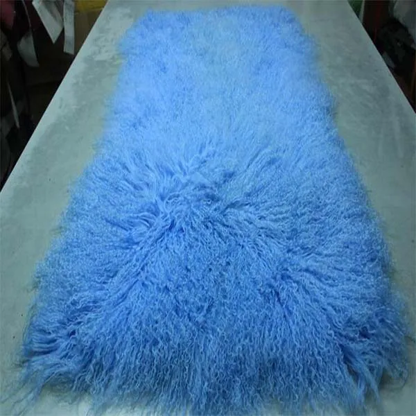 

Luxury Primary Genuine Mongolian Fur Rug Curly Tibetan Lamb Fur Plate for Doll s Wigs Sofa Sheepskin Blanket Carpet