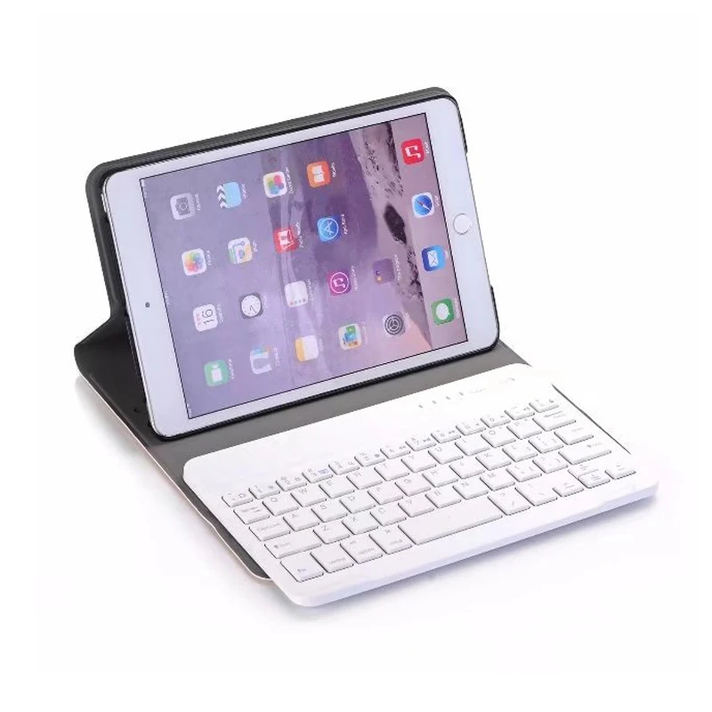 Чехол для iPad Mini 2 с беспроводной bluetooth клавиатурой 1 3 из искусственной кожи